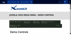 What Demo.joomlaux.com website looked like in 2018 (6 years ago)