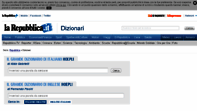 What Dizionari.repubblica.it website looked like in 2018 (6 years ago)