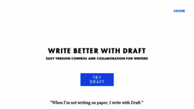 What Draftin.com website looked like in 2018 (6 years ago)