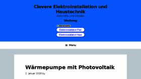 What Dein-elektriker-info.de website looked like in 2018 (6 years ago)