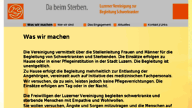What Da-beim-sterben.ch website looked like in 2018 (6 years ago)