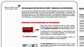 What Dein-service.net website looked like in 2018 (7 years ago)