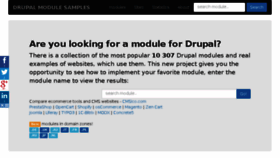 What Drupalmodulesamples.com website looked like in 2018 (6 years ago)
