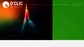 What Dclic.info website looked like in 2018 (6 years ago)