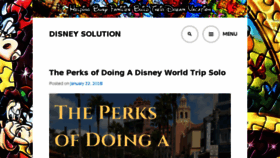 What Disneysolution.com website looked like in 2018 (6 years ago)