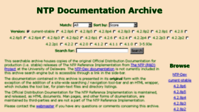 What Doc.ntp.org website looked like in 2018 (6 years ago)