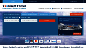What Directferries.de website looked like in 2018 (6 years ago)