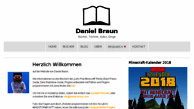 What Daniel-braun.com website looked like in 2018 (6 years ago)