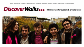 What Discoverwalks.com website looked like in 2018 (6 years ago)
