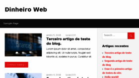 What Dinheiroweb.com.br website looked like in 2018 (6 years ago)