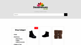 What Dealsheaven.co.uk website looked like in 2018 (6 years ago)