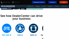 What Dealercenter.com website looked like in 2018 (6 years ago)