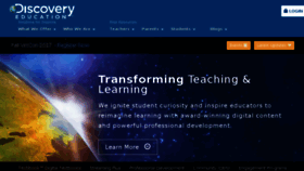 What Discoveryeducation.com website looked like in 2018 (6 years ago)