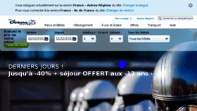 What Disneylandparis.fr website looked like in 2018 (6 years ago)