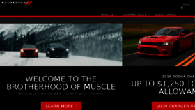 What Dodge.com website looked like in 2018 (6 years ago)