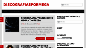 What Discografiaspormega.com website looked like in 2018 (6 years ago)