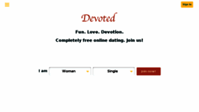 What Devoted.singles website looked like in 2018 (6 years ago)