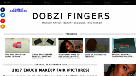 What Dobzifingers.com website looked like in 2018 (6 years ago)