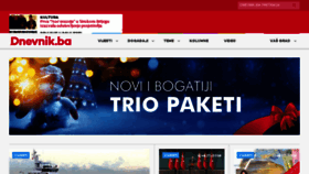 What Dnevnik.ba website looked like in 2018 (6 years ago)
