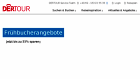 What Dertour.de website looked like in 2018 (6 years ago)