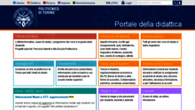 What Didattica.polito.it website looked like in 2018 (6 years ago)
