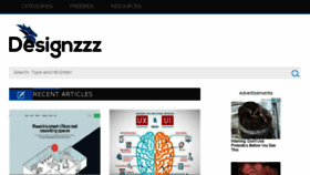 What Designzzz.com website looked like in 2018 (6 years ago)