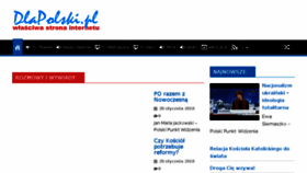 What Dlapolski.pl website looked like in 2018 (7 years ago)