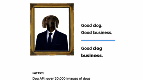 What Dog.ceo website looked like in 2018 (6 years ago)