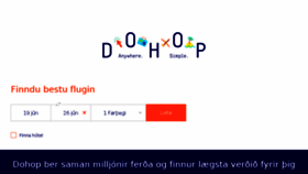 What Dohop.is website looked like in 2018 (6 years ago)