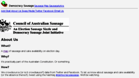 What Democracysausage.org website looked like in 2018 (7 years ago)
