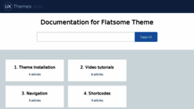 What Docs.uxthemes.com website looked like in 2018 (7 years ago)