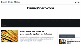 What Danielpinero.com website looked like in 2018 (6 years ago)