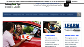 What Drivingtesttips.biz website looked like in 2018 (6 years ago)