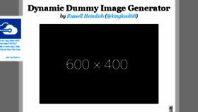 What Dummyimage.com website looked like in 2018 (6 years ago)