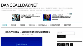 What Danceallday.net website looked like in 2018 (6 years ago)