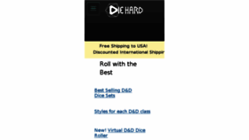 What Dieharddice.com website looked like in 2018 (6 years ago)
