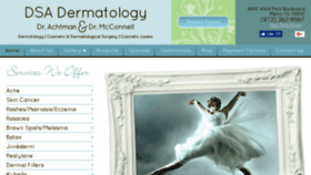 What Dsadermatology.com website looked like in 2018 (6 years ago)
