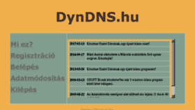 What Dyndns.hu website looked like in 2018 (6 years ago)