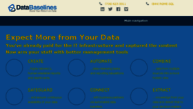 What Databaselines.com website looked like in 2018 (6 years ago)