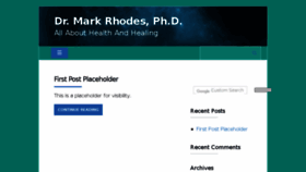 What Drmarkrhodes.com website looked like in 2018 (6 years ago)