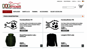 What Dogsticker.de website looked like in 2018 (6 years ago)