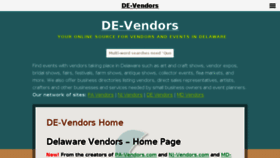What De-vendors.com website looked like in 2018 (6 years ago)