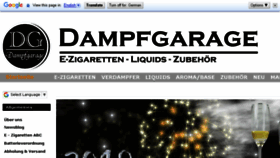 What Dampfgarage.de website looked like in 2018 (6 years ago)