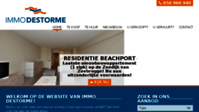 What Destorme.be website looked like in 2018 (6 years ago)