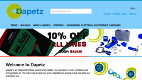 What Dapetz.com website looked like in 2018 (6 years ago)