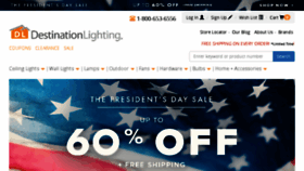 What Destinationlighting.com website looked like in 2018 (6 years ago)