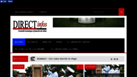 What Directinfosgabon.com website looked like in 2018 (7 years ago)