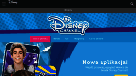 What Disneychannel.pl website looked like in 2018 (6 years ago)