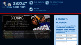 What Democracyisforpeople.org website looked like in 2018 (6 years ago)