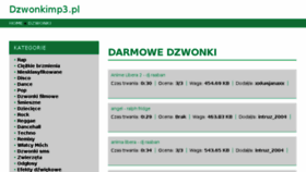 What Dzwonkimp3.pl website looked like in 2018 (6 years ago)